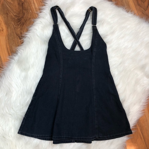 Guess Dresses & Skirts - Vintage Guess Denim Overalls Romper jean Dress